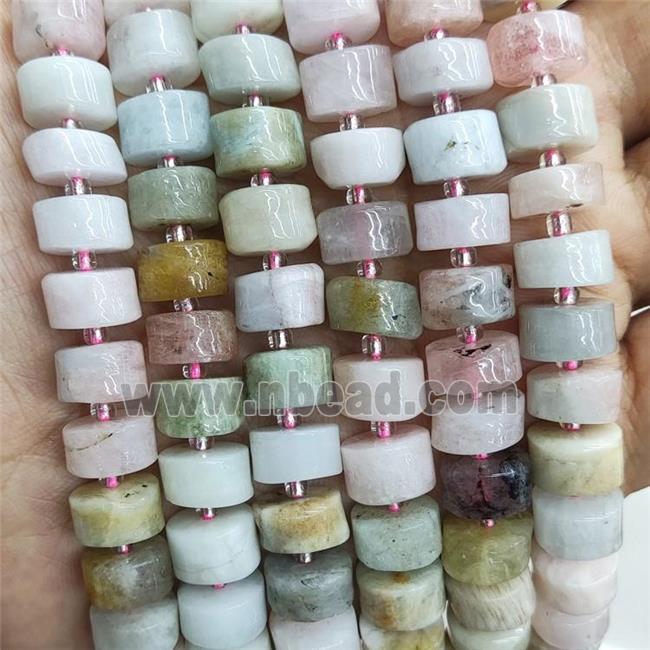 Natural Morganite Heishi Beads Spacer Multicolor