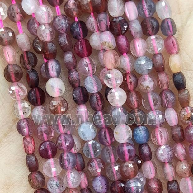 Natural Spinel Beads Multicolor A-Grade Faceted Circle