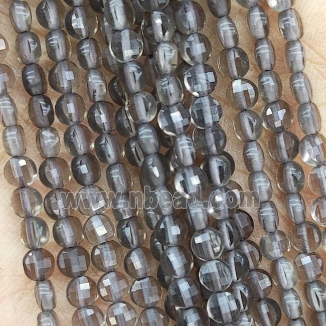 Natural Smoky Quartz Beads Faceted Circle