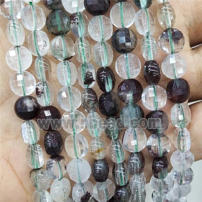 Natural Celadonite Beads Green Faceted Circle
