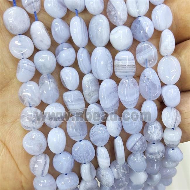 Natural Blue Lace Agate Chips Beads Freeform