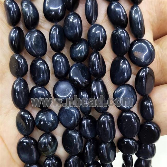Natural Inkblue Tiger Eye Stone Chips Beads Freeform