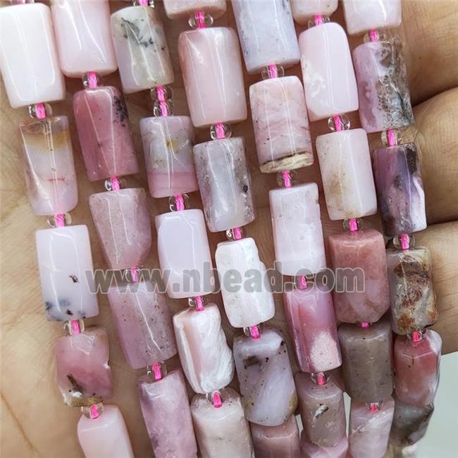 Natural Pink Opal Beads Column