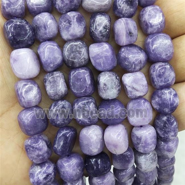 Natural Purple Lepidolite Chips Beads Freeform