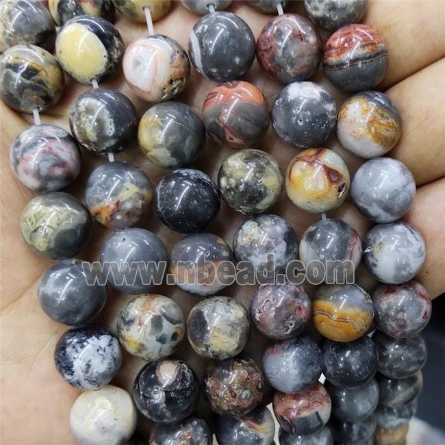 Crazy Agate Beads Smooth Round