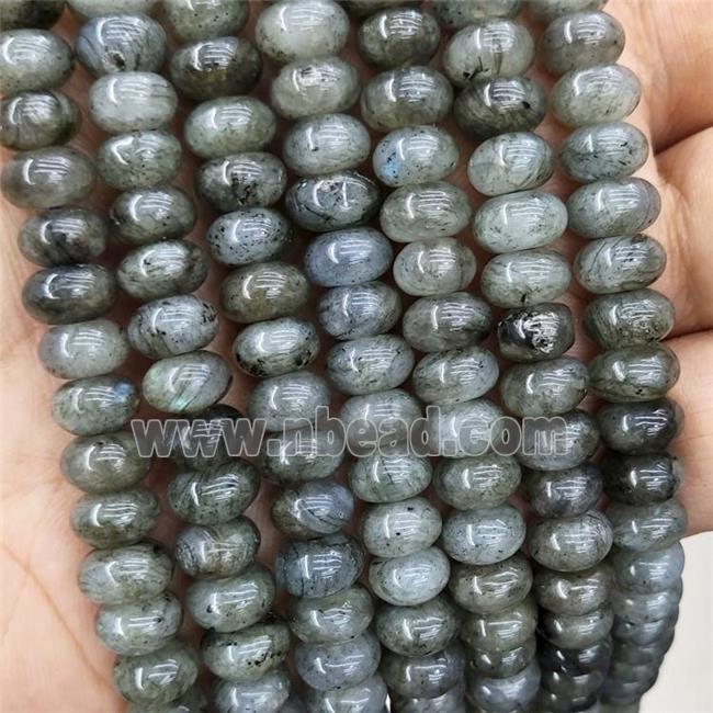 Natural Labradorite Beads Smooth Rondelle