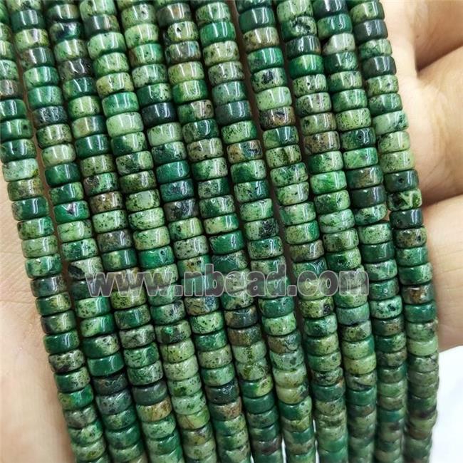 Chrysocolla Heishi Beads Green Dye
