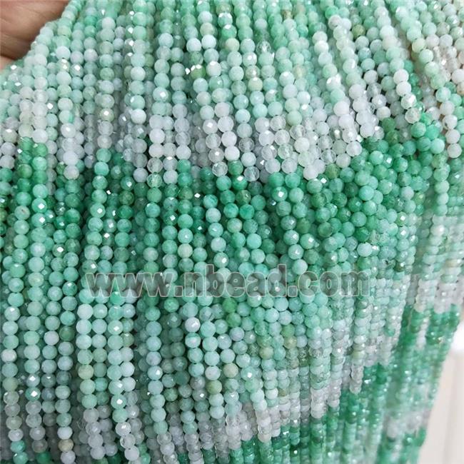 Natural Emerald Beads Green Faceted Round