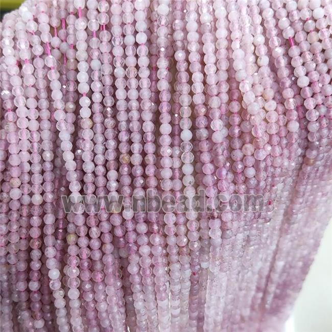 Natural Rose Quartz Beads Pink Faceted Round
