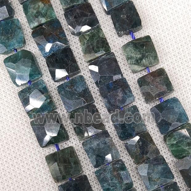 Natural Apatite Beads Faceted Square