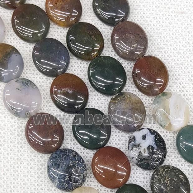 Natural Indian Agate Oval Beads Multicolor