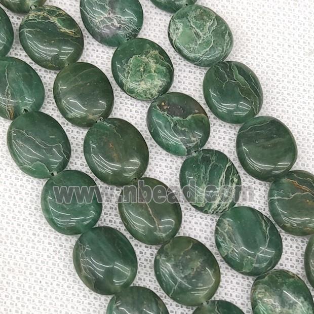 African Chrysoprase Oval Beads Green