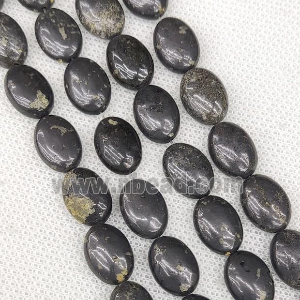 Natural Iron Hematite Oval Beads