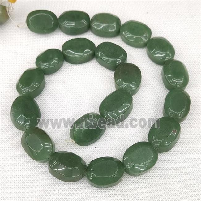 Natural Green Aventurine Oval Beads