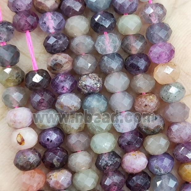 Natural Pink Spinel Beads B-Grade Faceted Rondelle