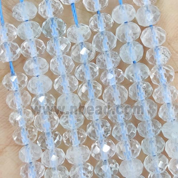 Natural Topaz Beads Faceted Rondelle