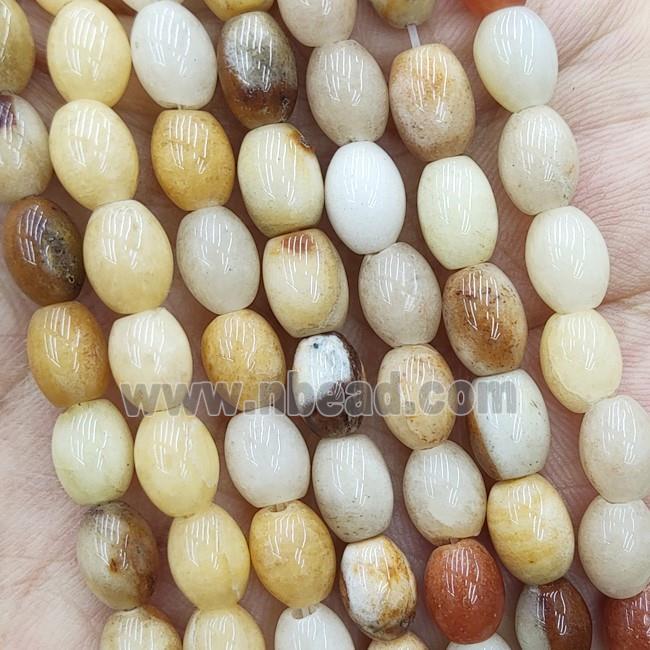Natural Honey Jade Beads Rice Yellow