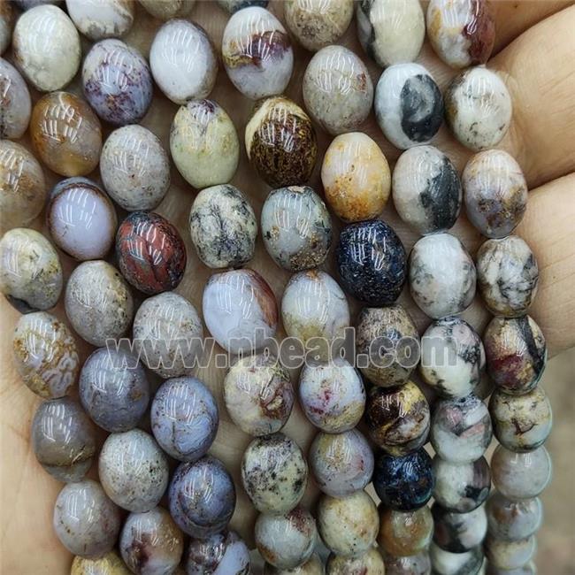Blue Opal Rice Beads
