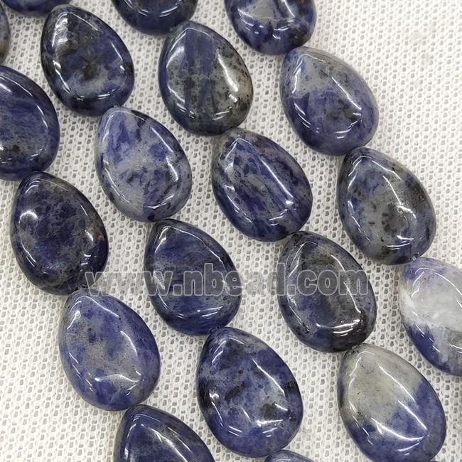 Natural Blue Sodalite Teardrop Beads