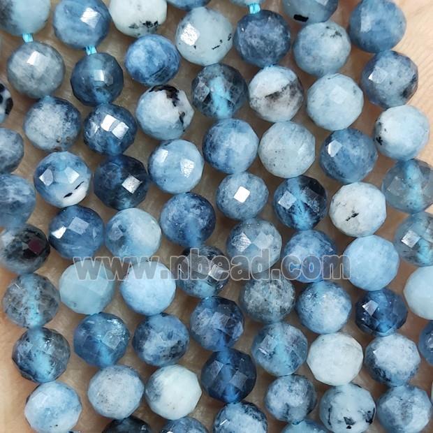 Natural Aquamarine Beads Blue B-Grade Faceted Round