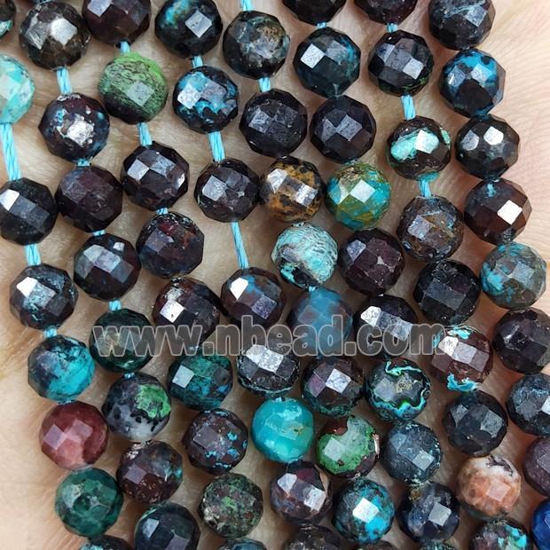 Natural Turquoise Beads C-Grade Faceted Round