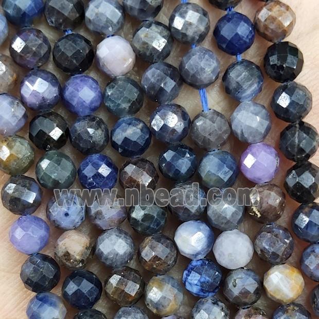 Natural Ruby Sapphire Corundum Beads Multicolor Faceted Round