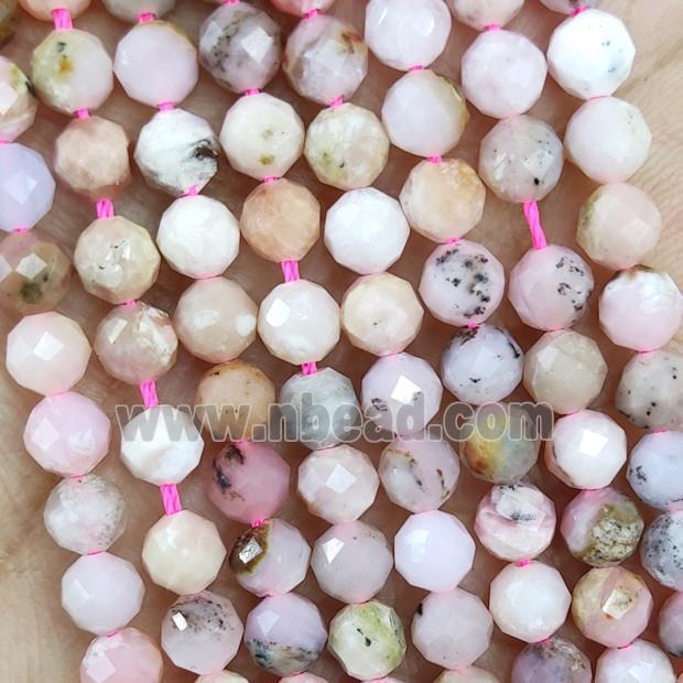 Natural Pink Opal Beads Faceted Round