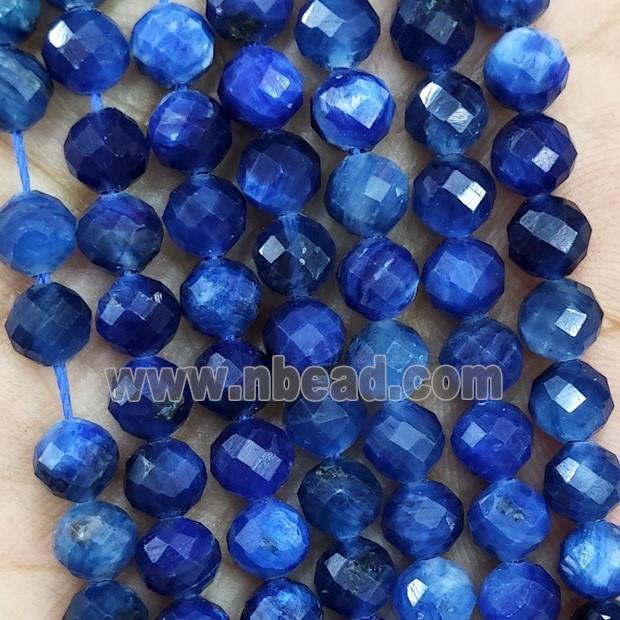 Natural Blue Kyanite Beads AA-Grade Faceted Round