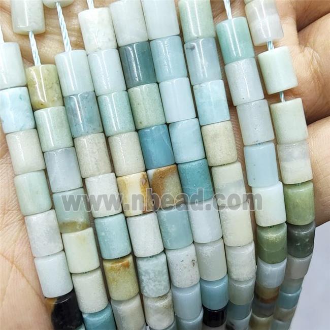 Blue Amazonite Tube Beads