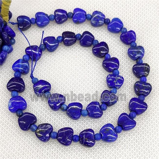 Natural Blue Lapis Lazuli Apple Beads