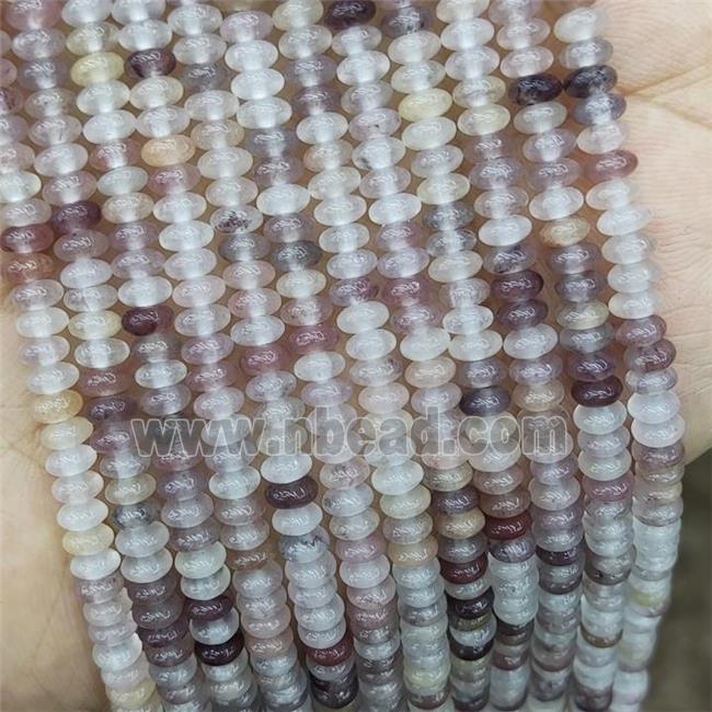 Natural Violet Quartz Beads Smooth Rondelle