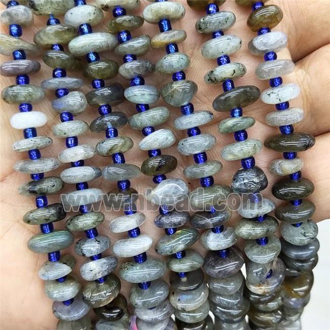 Natural Labradorite Spacer Beads Freeform