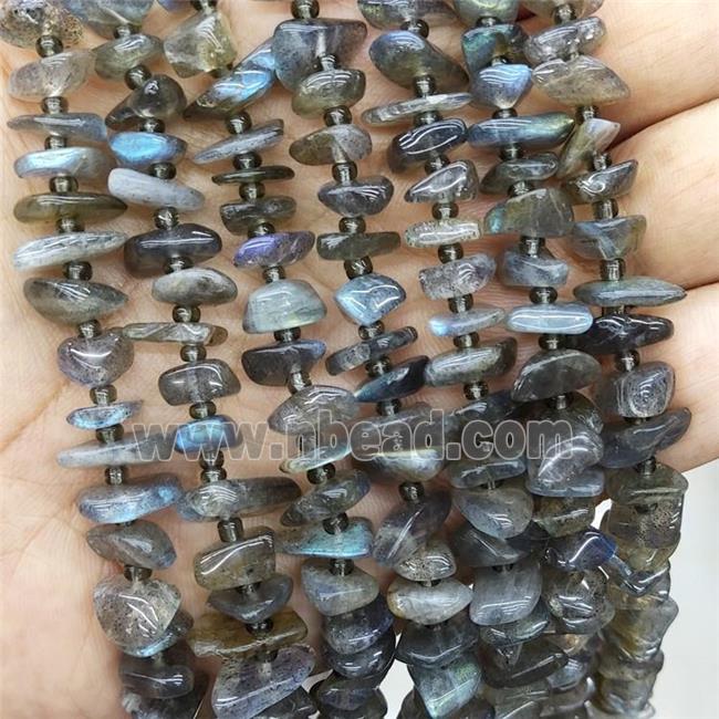 Natural Labradorite Chips Beads Freeform