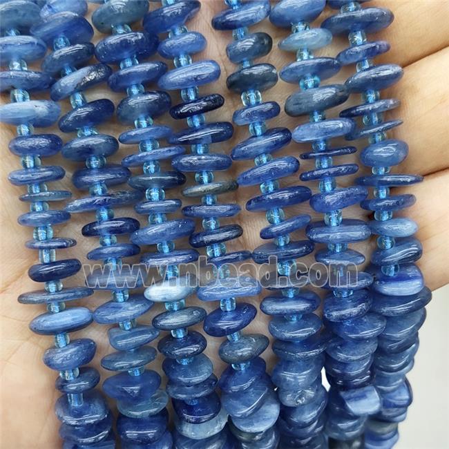Natural Blue Kyanite Spacer Beads Freeform Chips