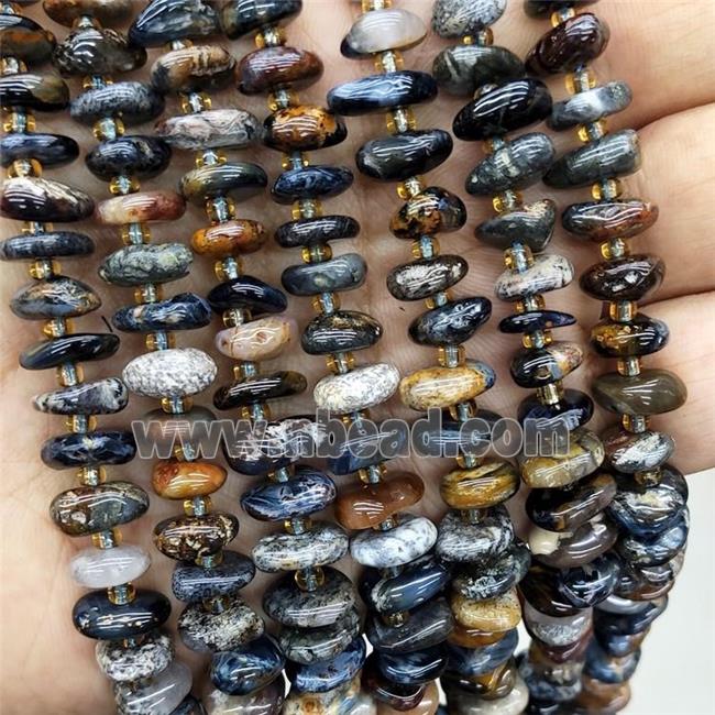 Natural Pietersite Spacer Beads Freeform Chips
