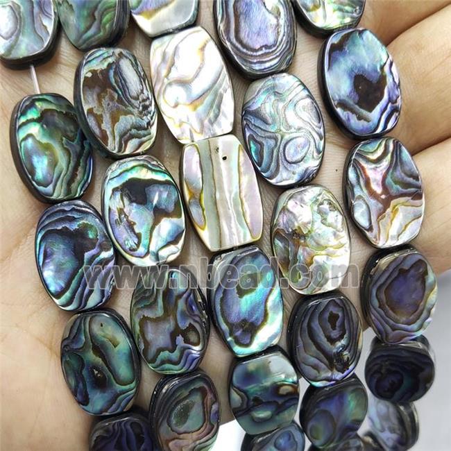 Abalone Shell Oval Beads Multicolor