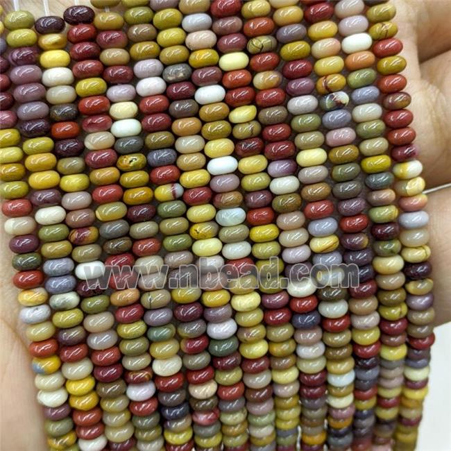 Natural Mookaite Beads Smooth Rondelle