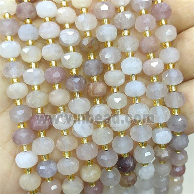 Violet Quartz Beads Faceted Rondelle