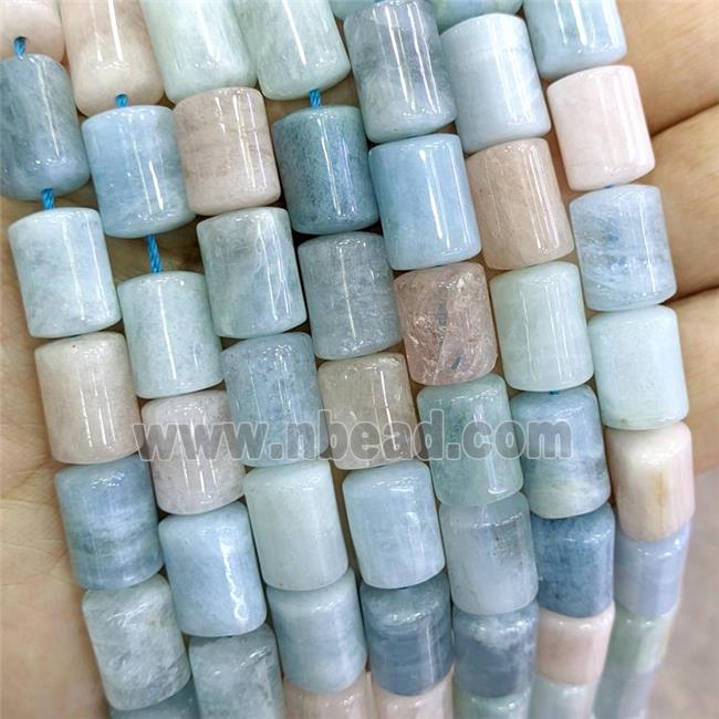 Natural Morganite Beads Triangle Column Tube Mixed Color