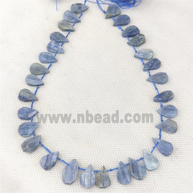 Natural Blue Kyanite Beads Teardrop Topdrilled