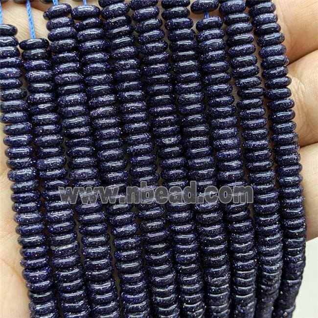 Blue Sandstone Heishi Spacer Beads