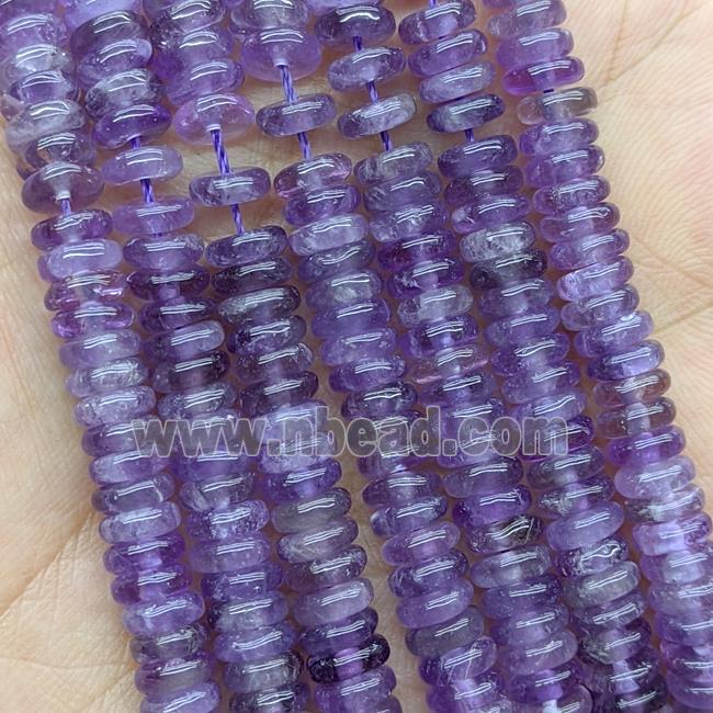 Natural Amethyst Heishi Beads Purple