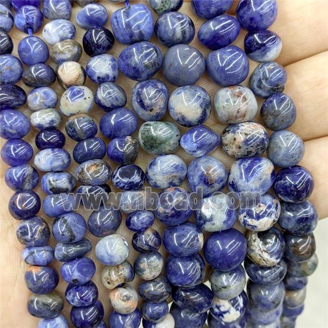 Natural Blue Sodalite Chips Beads Freeform