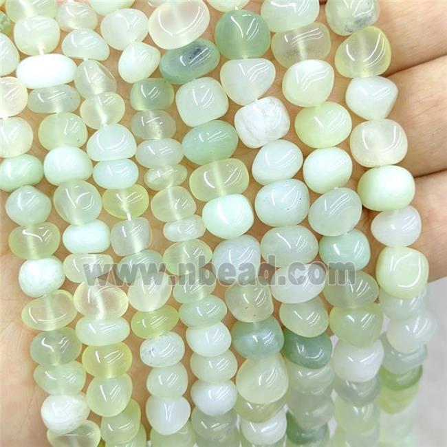 New Mountain Jade Chips Beads Freeform Green