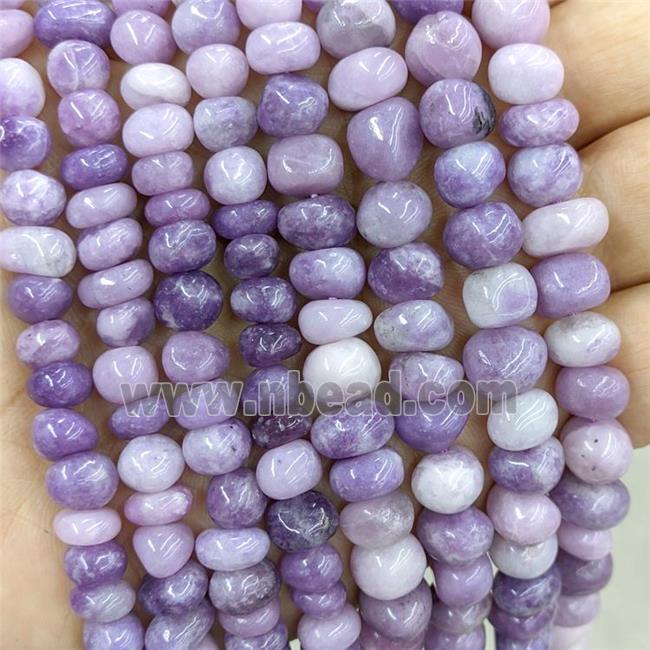 Natural Purple Lepidolite Chips Beads Freeform