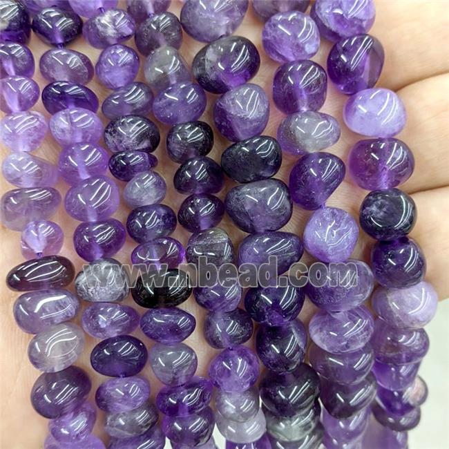Natural Amethyst Chips Beads Purple Freeform