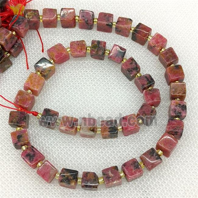 Natural Brazilian Rhodonite Beads Red