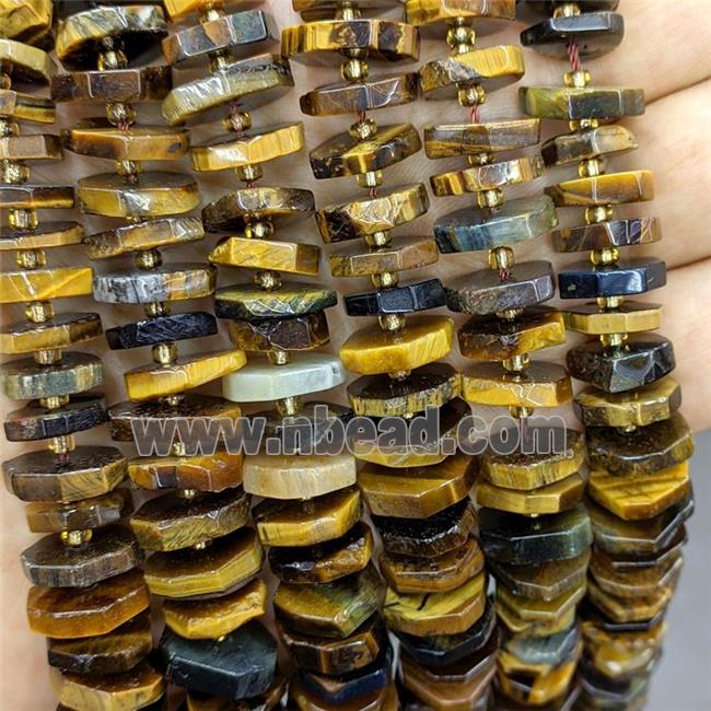 Natural Tiger Eye Stone Heishi Spacer Beads