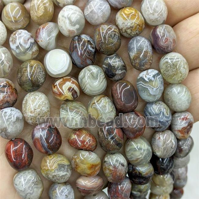 Natural Crazy Lace Agate Chips Beads Multicolor Freeform