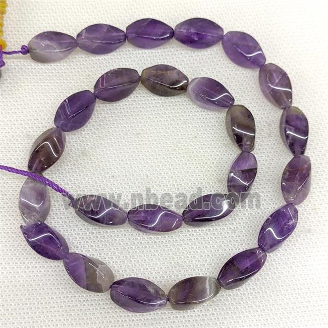 Natural Purple Amethyst Beads Twist